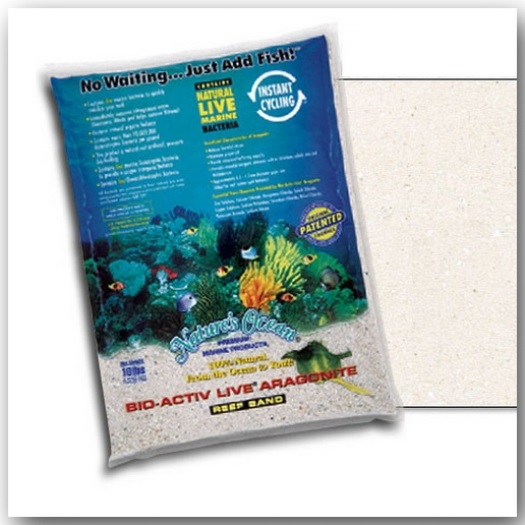 Nature's Ocean® Bio-Activ Live® Natural White Sand 4,54 kg Körnung 0,1 – 0,5 mm